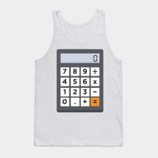 Funny Halloween Costume: Calculator (Large) Tank Top